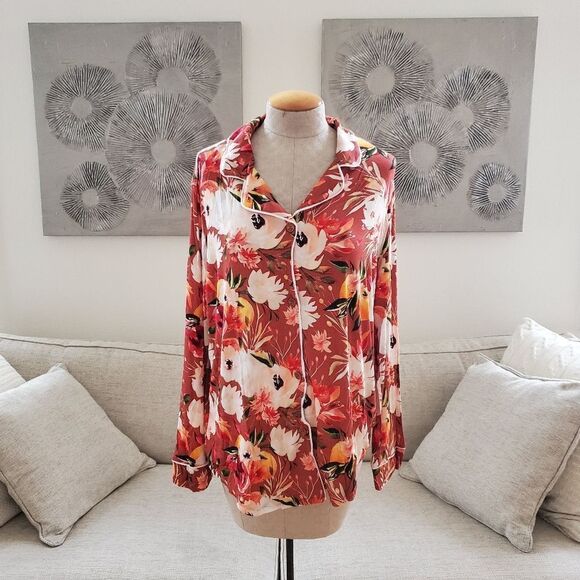 NEW! Posh Peanut: Floral Long Sleeve Relaxed Pajamas - Picture 6 of 12